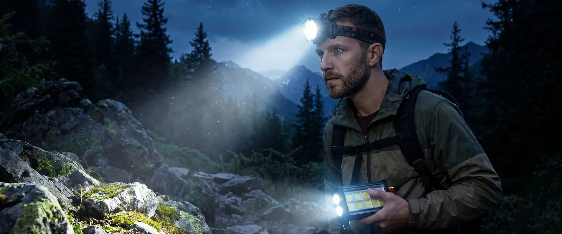 Forest Tiger Professional LED naglavna svetilka - OEM neposredno tovarniško